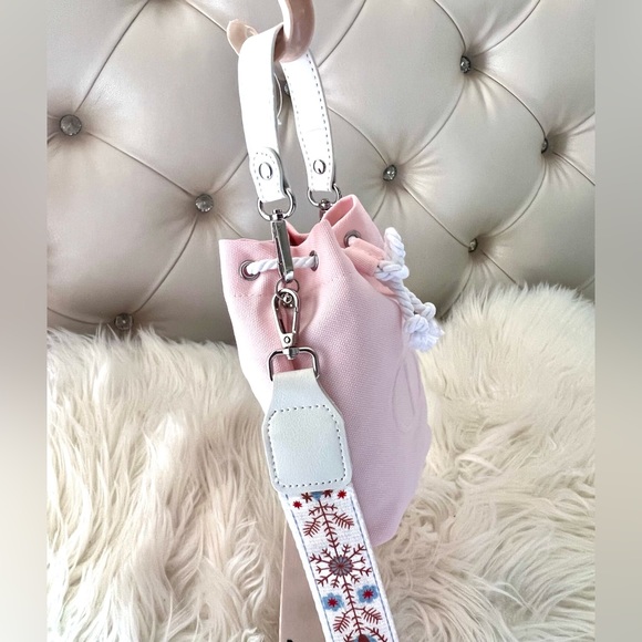 Dior embossed CD Drawstring Beauty Bag to Bucket Bag Crossbody Pouch/Clutch - Picture 3 of 8